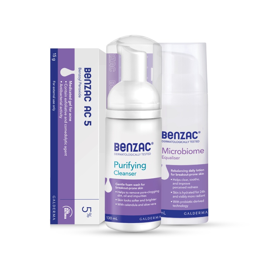 purifying clnsr 130ml + ac 5pt 15g + microbiome eqlizer 50ml image