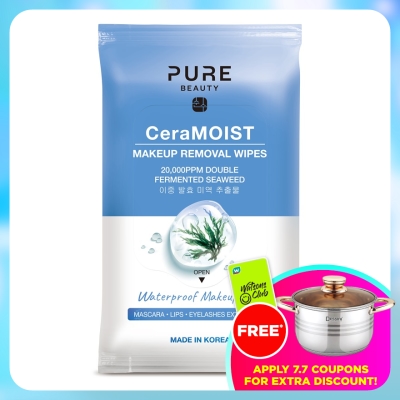 PURE BEAUTY - CeraMOIST Cleansing Wipes 20s