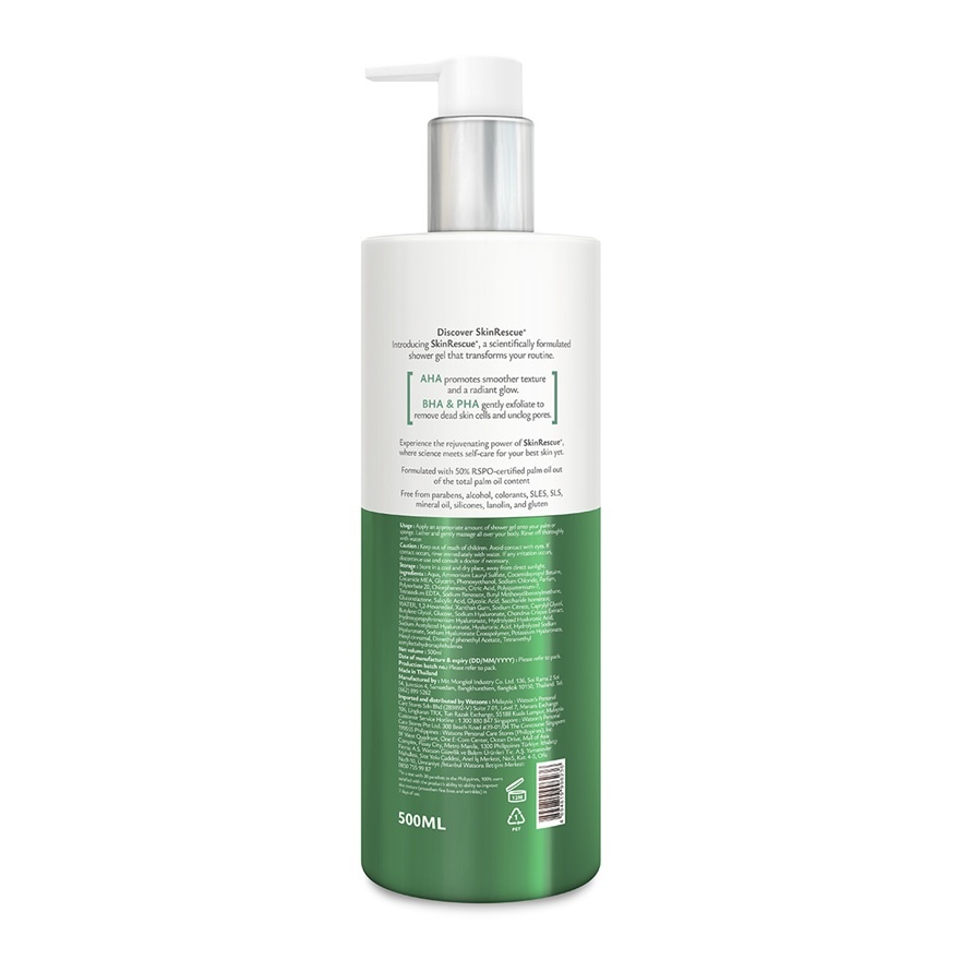 Skinrescue+ Shower Gel AHA + BHA + PHA 485ml image