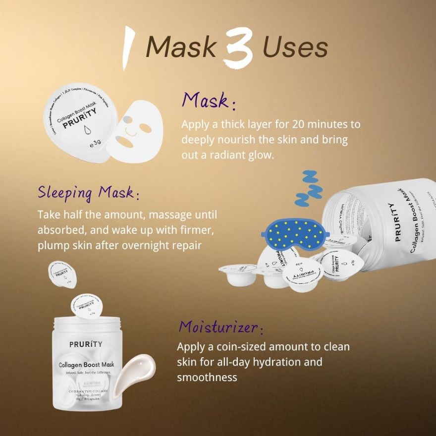 Collagen Boost Mask with Caviar Extract 16s