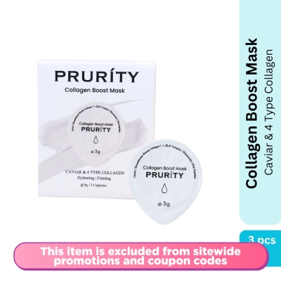 PRURITY - Collagen Boost Mask Travel Pack 3s