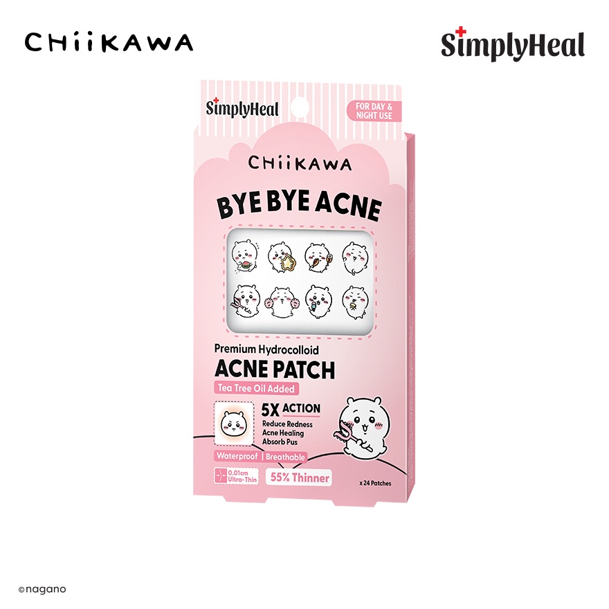 Chiikawa Wonderful Day & Night Premium Hydrocolloid Acne Patch 24s image