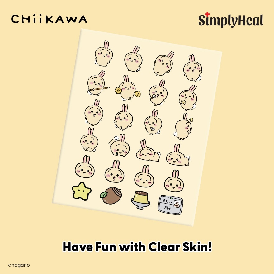 Chiikawa Usagi Wonderful Day & Night Premium Hydrocolloid Acne Patch 24s image