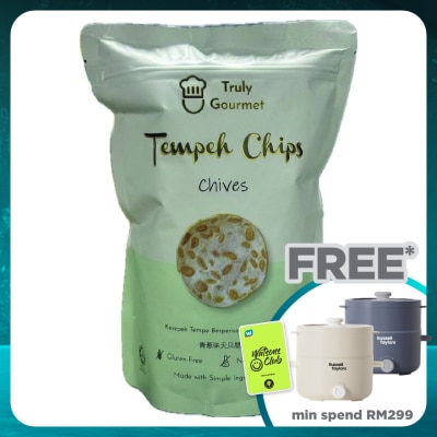 TRULY GOURMET Tempeh Chips Chives flavoured 80g