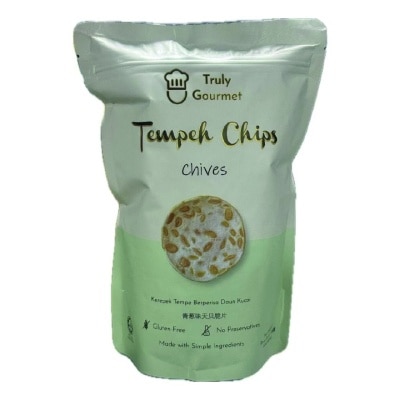 TRULY GOURMET - Tempeh Chips Chives flavoured 80g