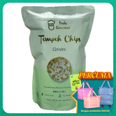 TRULY GOURMET Tempeh Chips Chives flavoured 80g