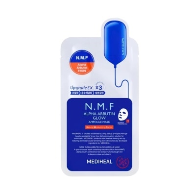 MEDIHEAL The N.M.F Alpha Arbutin Glow Ampoule Mask 1s