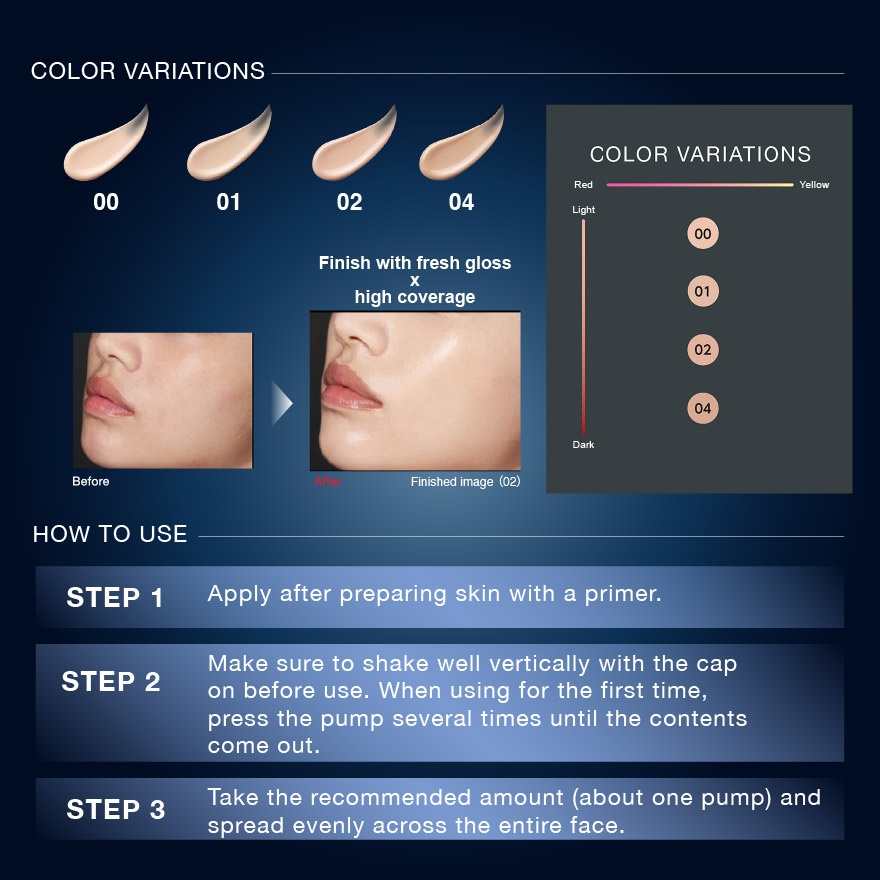Jelly-Gloss Lasting Liquid Foundation 00 25ml
