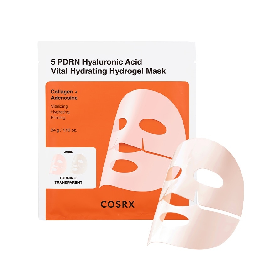 5 PDRN Hyaluronic Acid Vital Hydrating Hydrogel Mask 1s