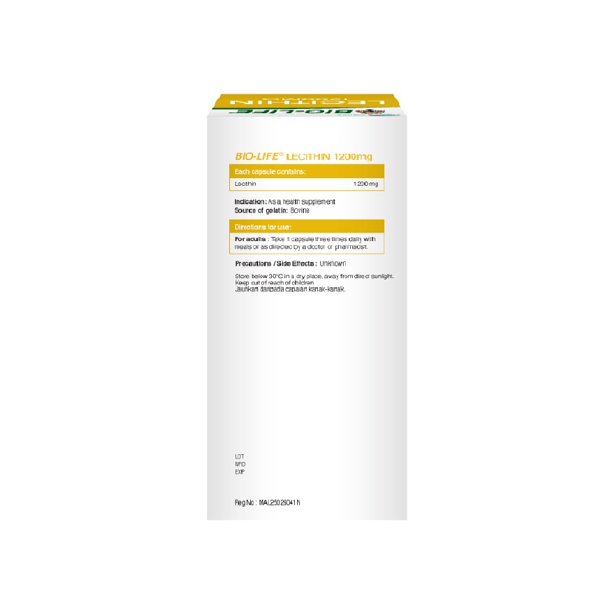 Lecithin 1200mg 100s image