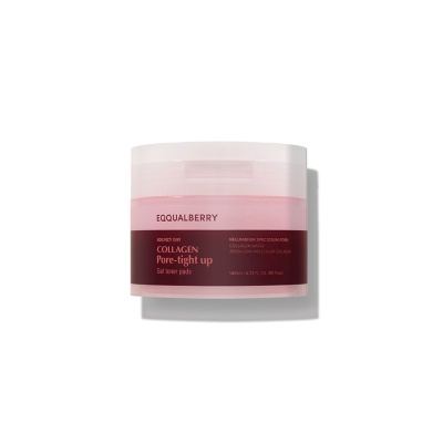 EQQUALBERRY - Collagen Pore-tight Up Gel Toner Pads 60s