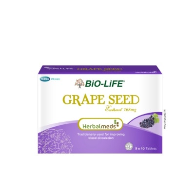 BIO-LIFE Herbalmeds Grape Seed 50s (*Flash Deal)