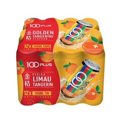 100PLUS Zero Golden Tangerine 12X240ML
