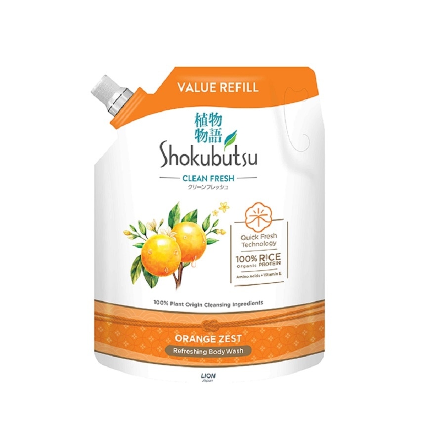 SHOKUBUTSU BODY WASH ORANGE ZEST 1.6KG