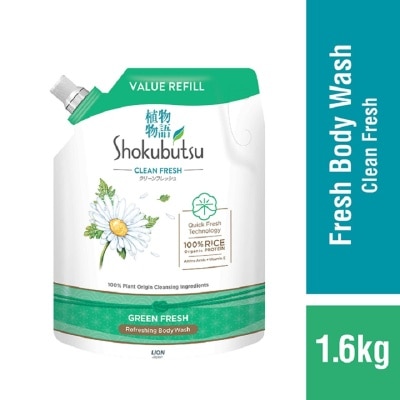 SHOKUBUTSU - SHOKUBUTSU BODY WASH GREEN FRESH 1.6KG