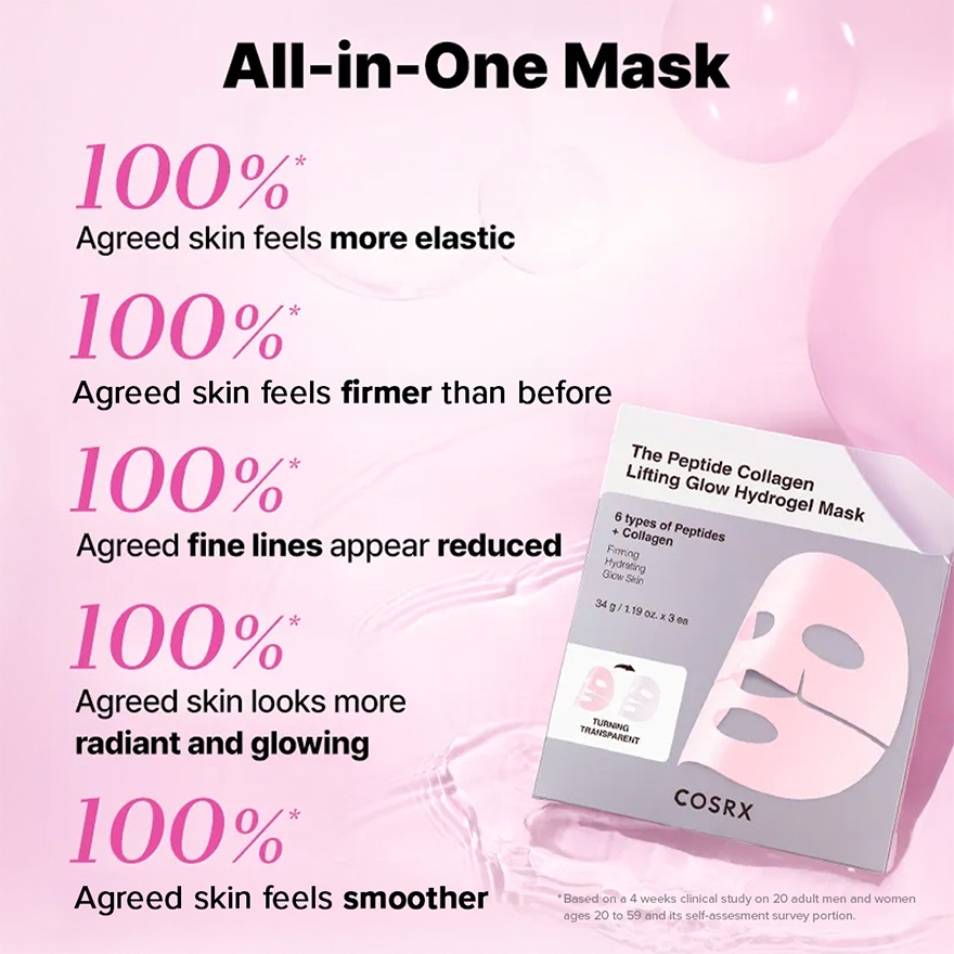 The Peptide Collagen Lifting Glow Hydrogel Mask 1s