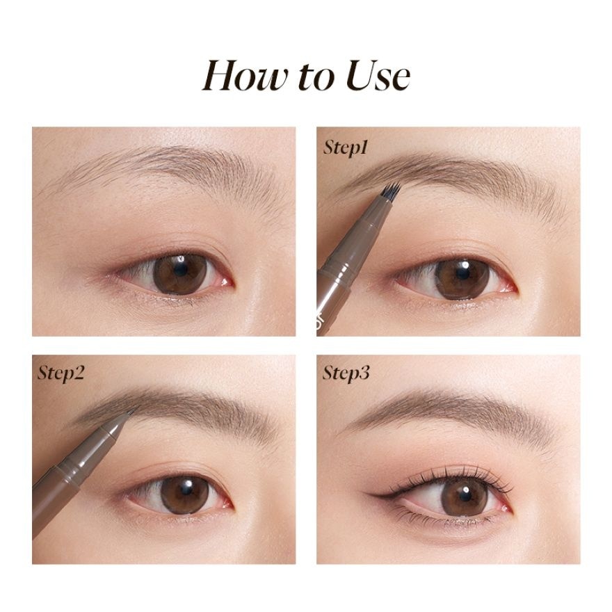 Double Headed Brow Pencil 01 Dark Grey