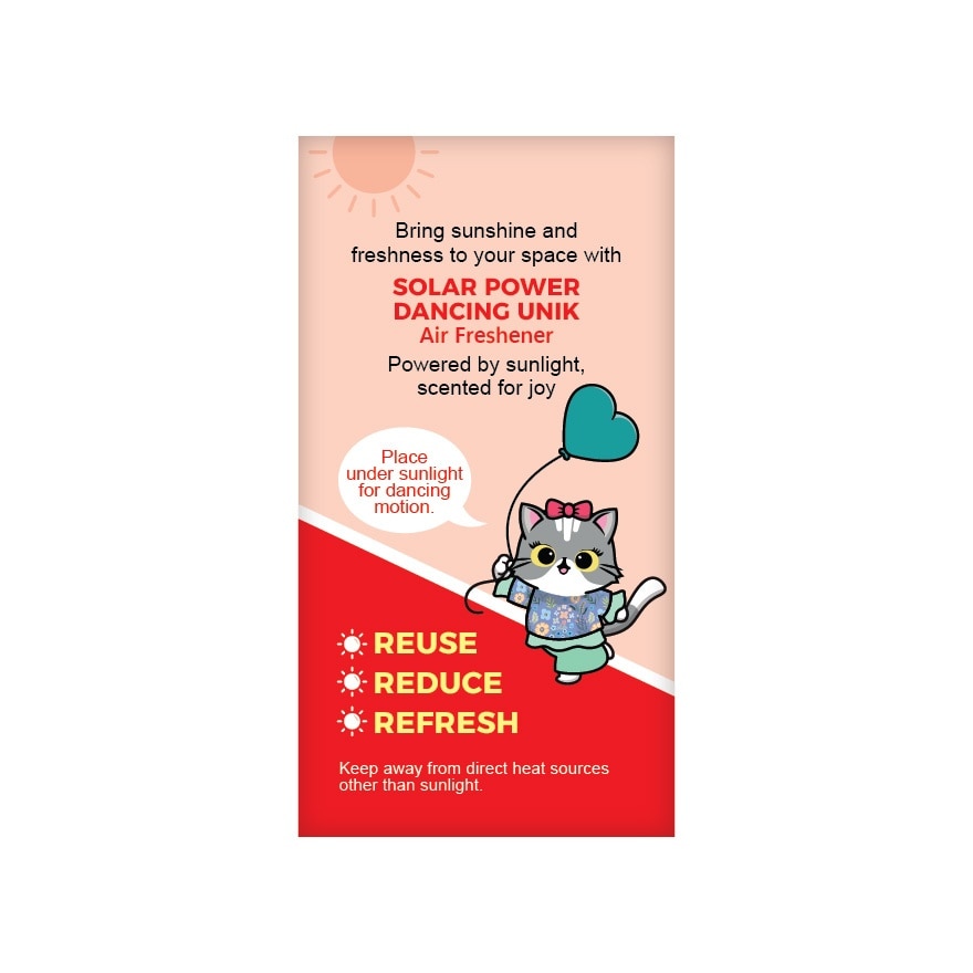 Air Freshner Solar Power Dancing Unik  Blissful 4.5G