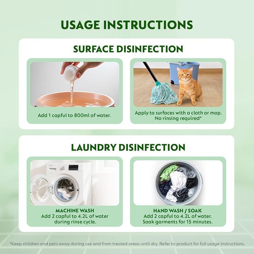 Disinfectant Liquid Tea & Fresh Citrus 1L