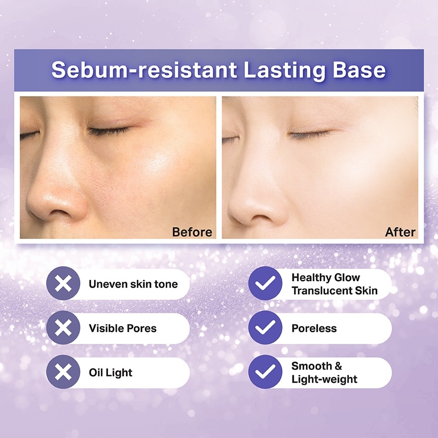 Heroine Make Blur Lasting Base (01 Icy Lavender)