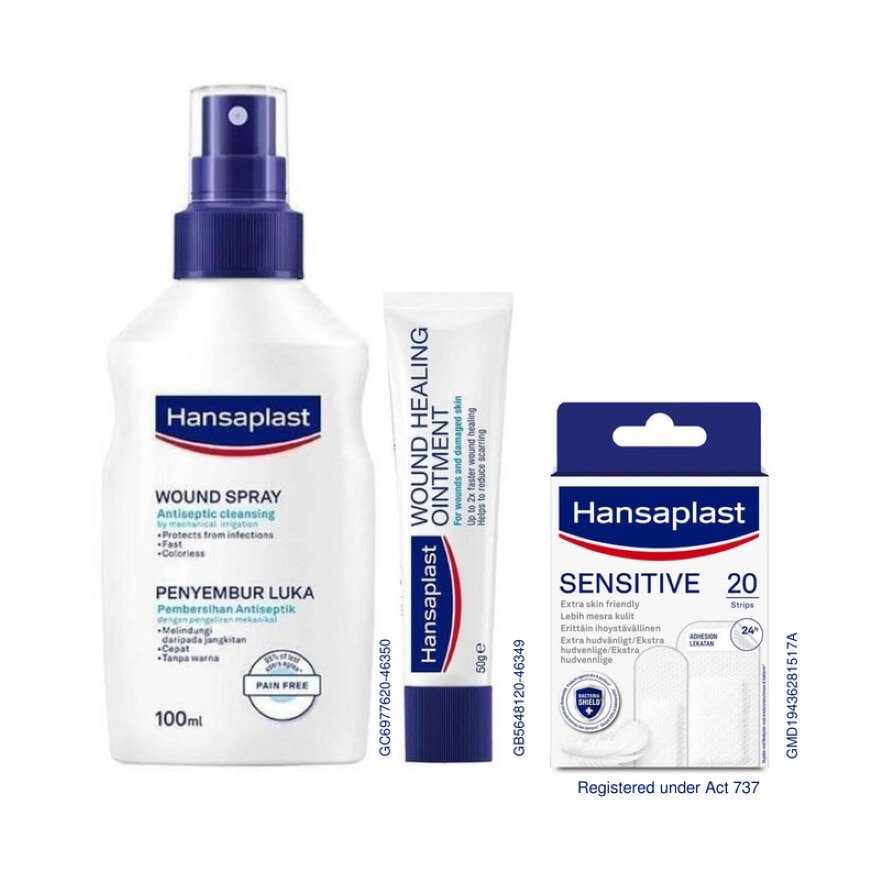 Skin-Friendly Wound Spray & Healing Ointment & Plaster