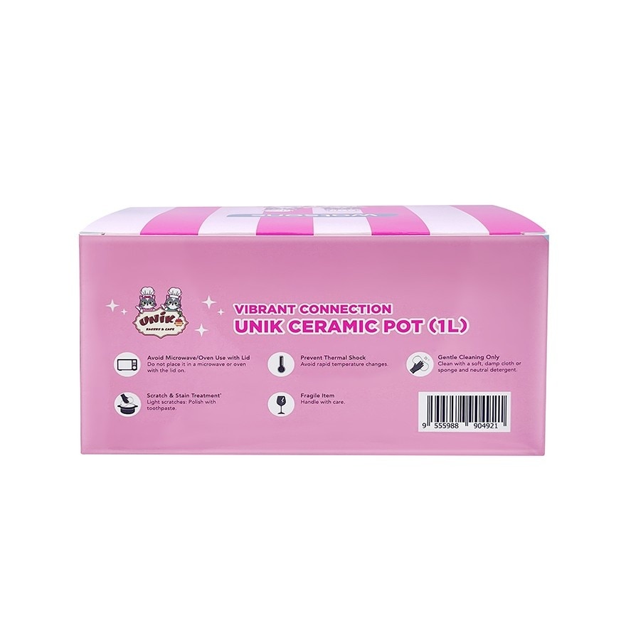 Ceramic Pot Unik Pink 1L