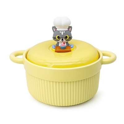 VIBRANT CONNECTION - Ceramic Pot Unik Yellow 1L