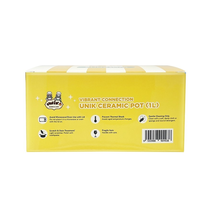 Ceramic Pot Unik Yellow 1L