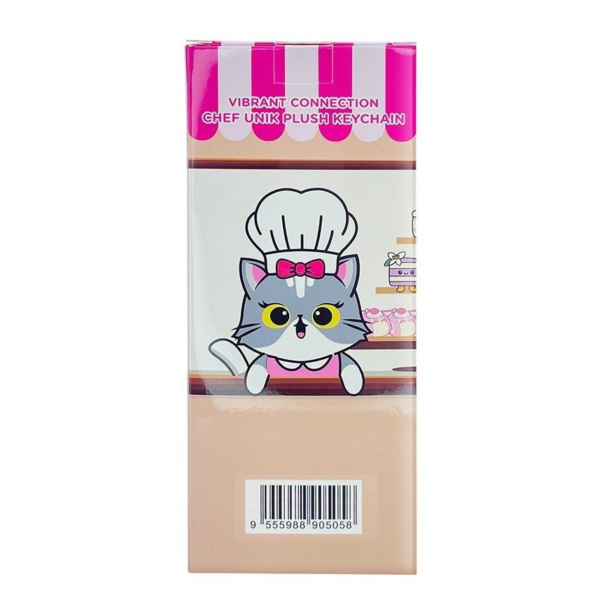 Chef Unik Plush Keychain Pink 15 cm