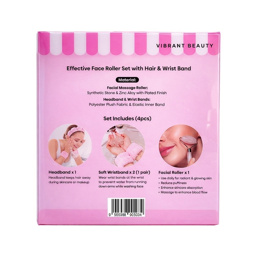 Face Roller With Hair & Wrist Band Set