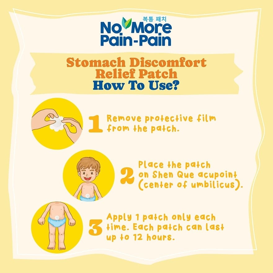 Stomach discomfort relief patch 6s (*Flash Deal)