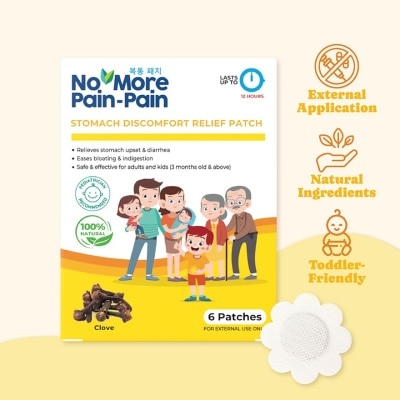 NO MORE PAIN PAIN Stomach discomfort relief patch 6s (*Flash Deal)
