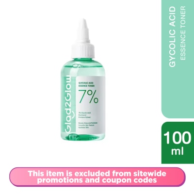 GLAD2GLOW - 7% Glycolic Acid Toner 100ml
