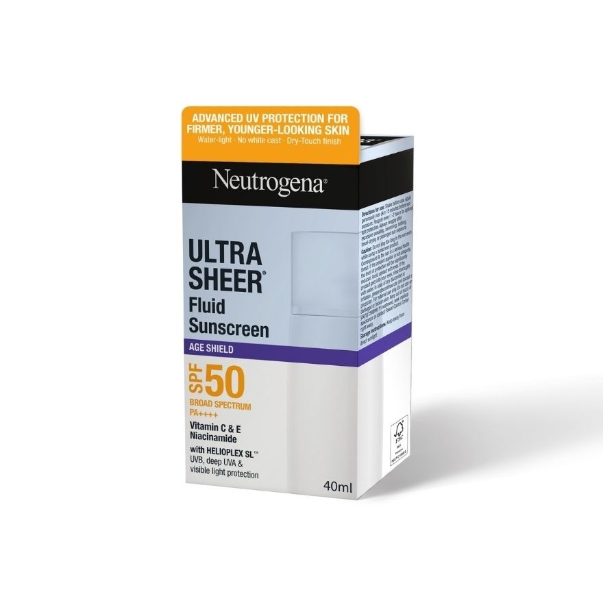 ULTRA SHEER FLUID SUNSCREEN AGE SHIELD SPF50 PA++++ 40ML