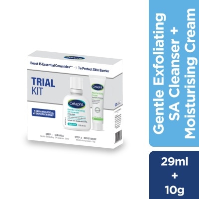 CETAPHIL - Trial Kit- Salicylic Acid Cleanser 29ml + Moist Cream 10g