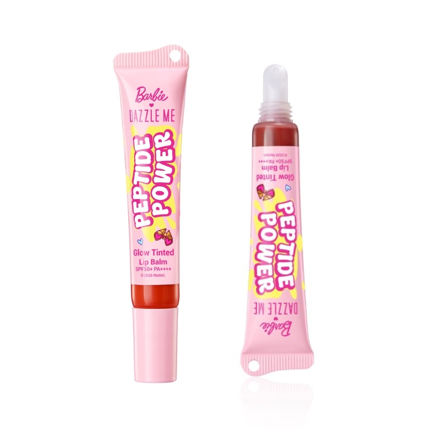 Barbie Peptide Power Glow Tinted Lip Balm SPF50+ PA++++ O04 Dear Peach