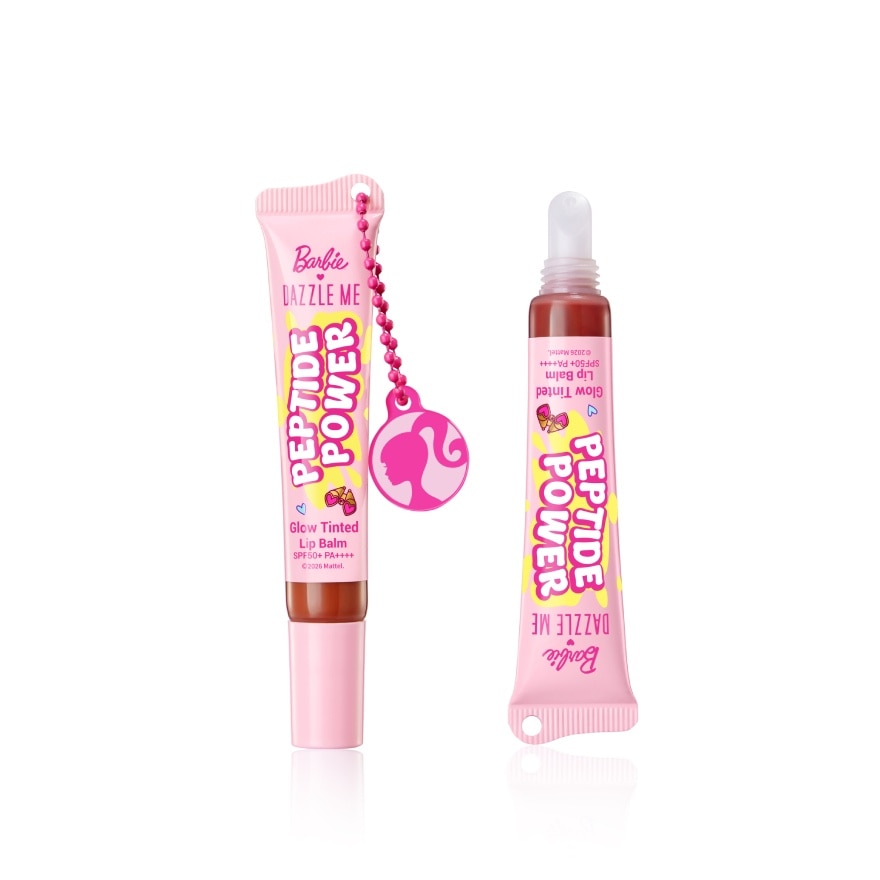 Barbie Peptide Power Glow Tinted Lip Balm SPF50+ PA++++ P02 Rosy Bloom