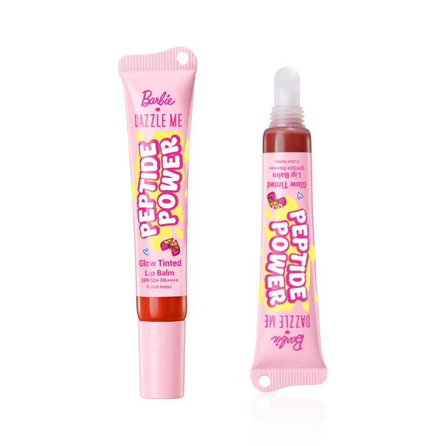 Barbie Peptide Power Glow Tinted Lip Balm SPF50+ PA++++ P02 Rosy Bloom