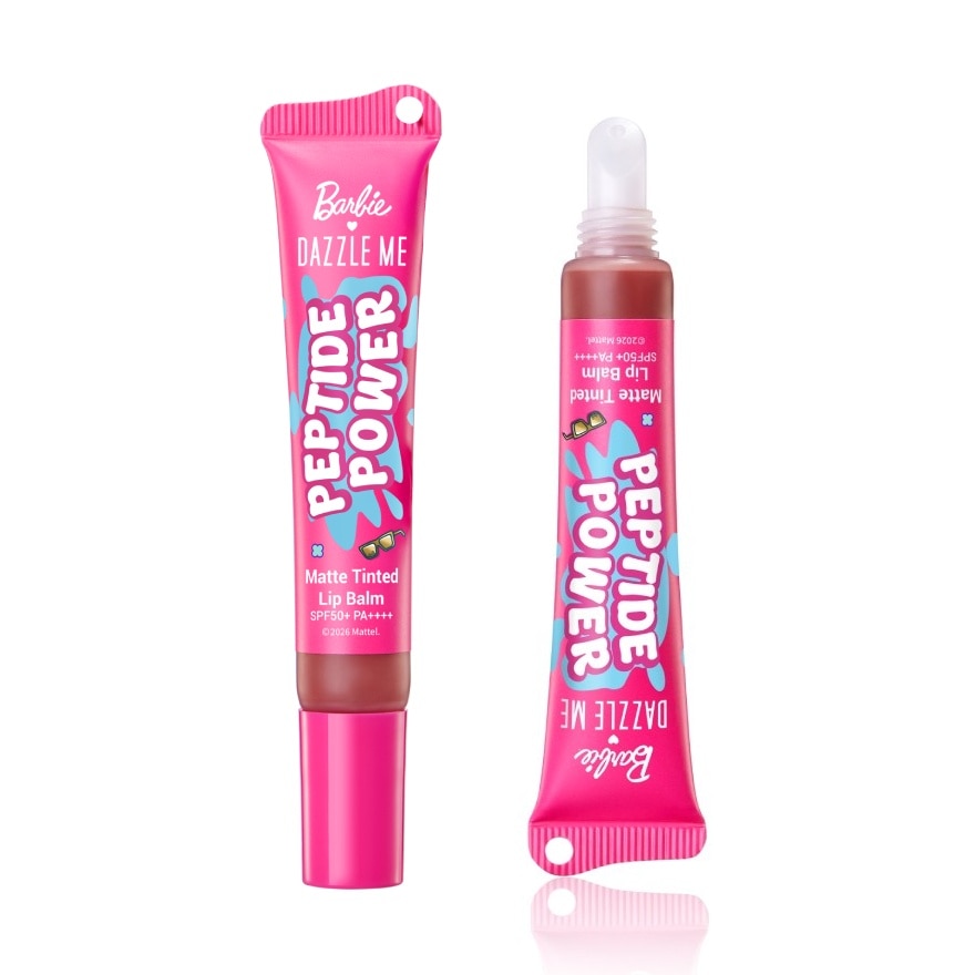 Barbie Peptide Power Matte Tinted Lip Balm SPF50+ PA++++ BN01 Brownie