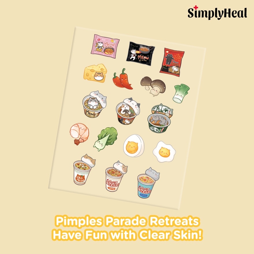 W Rewards Promo Meowlicious Day & Night Premium Hydrocolloid Acne Patch 17s