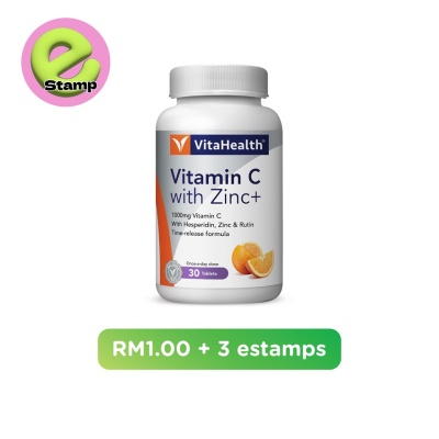 VITAHEALTH - Vitamin C With Zinc+ 30s