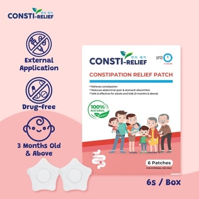 CONSTI-RELIEF - Constipation Relief Patch 6's