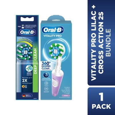 ORAL-B - Vitality Pro Lilac 1s + Deep Clean Refill 2s