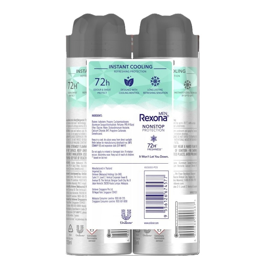 Bergamot Fresh Deodorant Spray 2x135ml