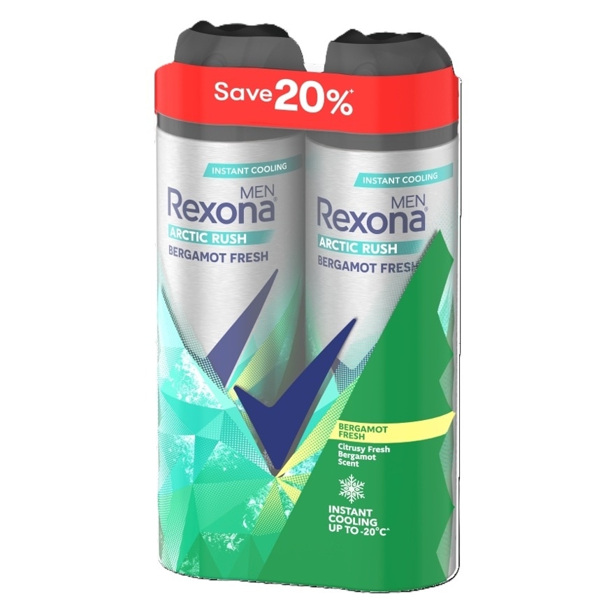 Bergamot Fresh Deodorant Spray 2x135ml