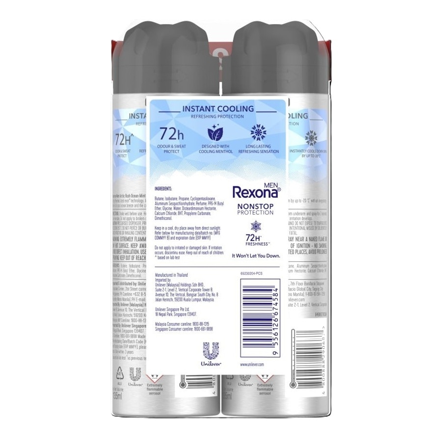 Ocean Mint Deodorant Spray 2x135ml