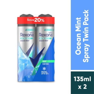 REXONA - Ocean Mint Deodorant Spray 2x135ml