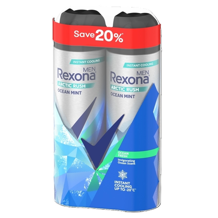 Ocean Mint Deodorant Spray 2x135ml