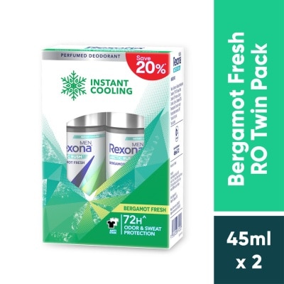 REXONA - Men Bergamot Fresh Roll On 2X45ml