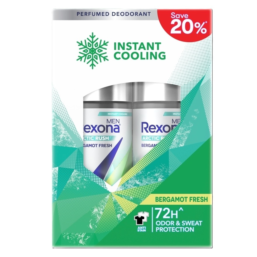 Men Bergamot Fresh Roll On 2X45ml
